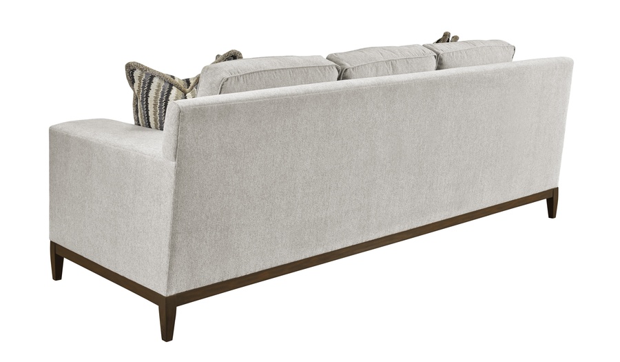 Santa Barbara Sofa (Fitted Back) shown with:Boxed benchContemporary Track&nbsp;ArmContemporary Leg&nbsp;in Bombay finish(2) Optional additional pillows