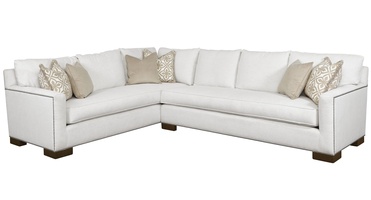 Santa Barbara Sectional shown with:STB53, STB73Track ArmTransitional bracket leg in Bombay finishSilver nailhead frame trim