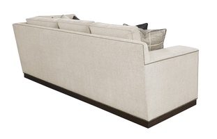 Santa Barbara Sectional shown with:STB53, STB73Contemporary Track ArmBoxed straight cushionFitted boxed pillowsPlinth base in Bombay finishGunmetal&nbsp;nailhead frame trim