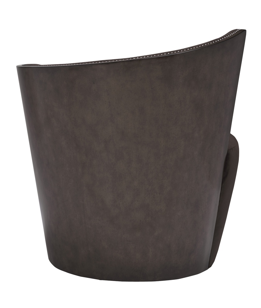 St. Moritz Chair&nbsp;shown with:Dark Bay finishGunmetal&nbsp;nailhead frame trim
