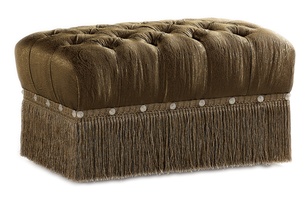 Tara Ottoman shown with:Button tufted seatBullionDecorative&nbsp;button detail