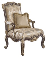 William&nbsp;Chair&nbsp;shown with:Tight seat and backHavana&nbsp;finishBurnished Silver Leaf finish trimAntique Brass&nbsp;nailhead frame trim